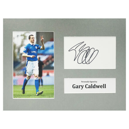 Signed Gary Caldwell Photo Display - 12x8 Wigan Icon