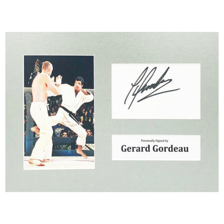 Signed Gerard Gordeau Photo Display - 12x8 Martial Arts Icon