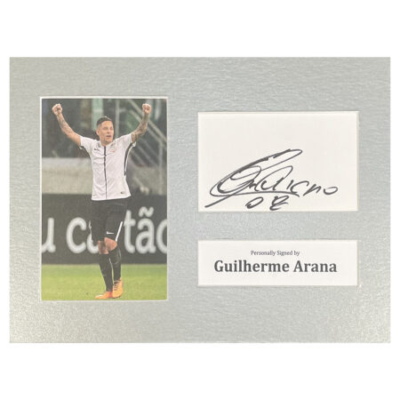 Signed Guilherme Arana Photo Display - 12x8 Brazil Icon