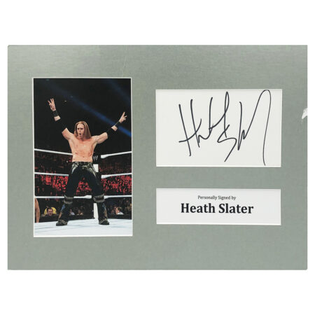 Signed Heath Slater Photo Display - 12x8 Wrestling Icon