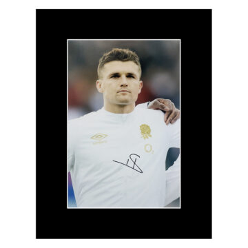 Signed Henry Slade Photo Display 16x12 - England Rugby Icon