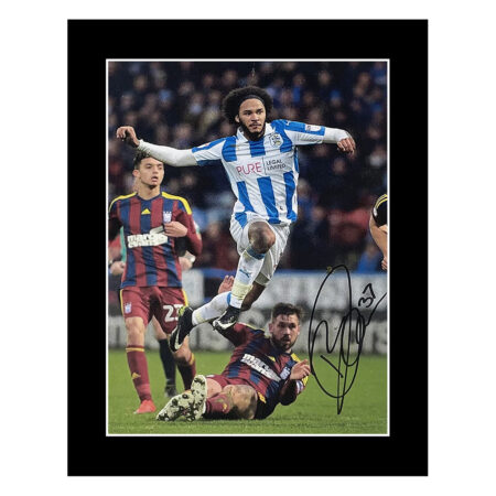 Signed Isaiah Brown Photo Display - 10x8 Huddersfield Town Icon