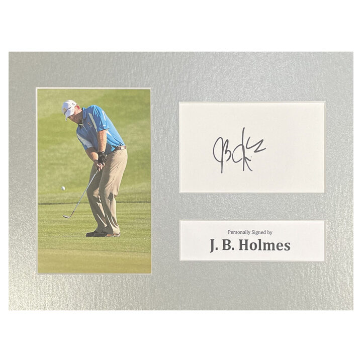 Signed J.B. Holmes Photo Display - 12x8 Golf Icon