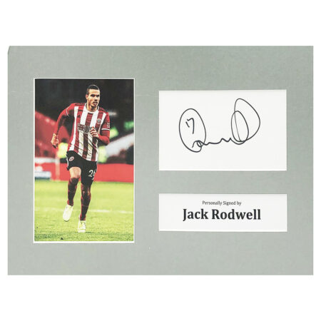 Signed Jack Rodwell Photo Display - 12x8 Sheffield United Icon