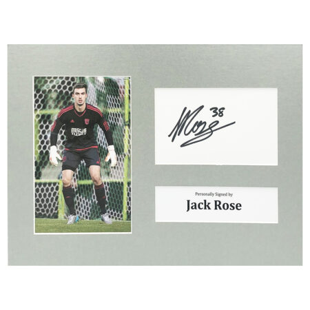 Signed Jack Rose Photo Display - 12x8 West Bromwich Albion Icon