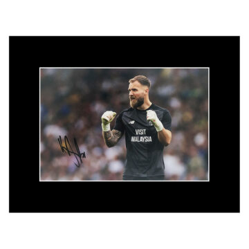 Signed Jak Alnwick Photo Display - 16x12 Cardiff City Autograph