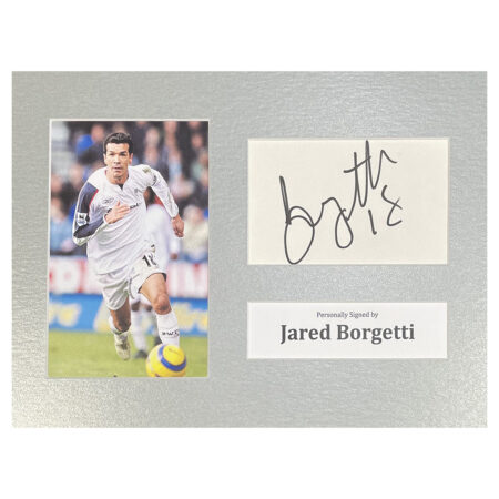 Signed Jared Borgetti Photo Display - 12x8 Bolton Wanderers Icon