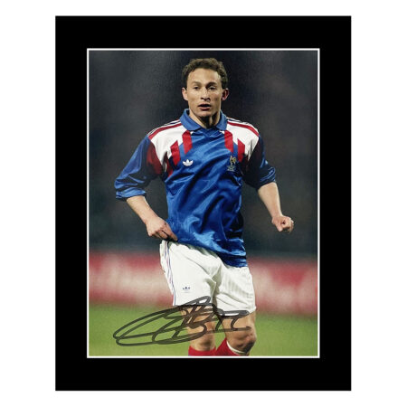 Signed Jean-Pierre Papin Photo Display - 10x8 Ballon d'Or Winner 1991