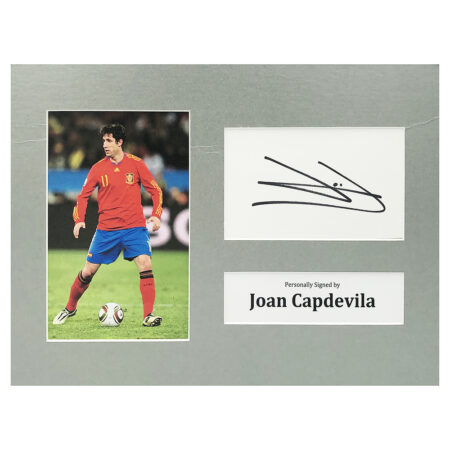 Signed Joan Capdevila Photo Display - 12x8 Spain Icon