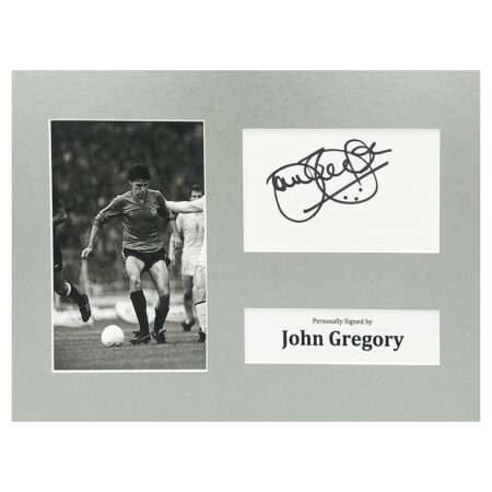 Signed John Gregory Photo Display - 12x8 QPR Icon