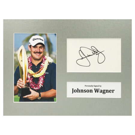 Signed Johnson Wagner Photo Display - 12x8 Golf Icon