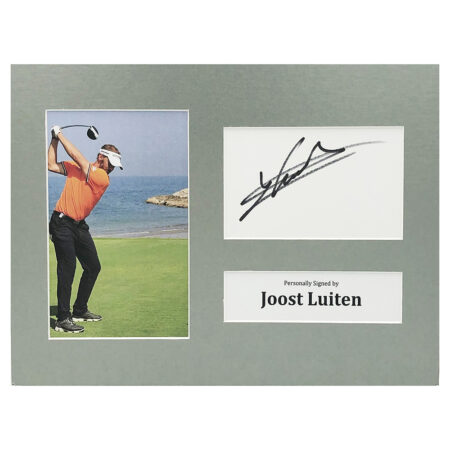 Signed Joost Luiten Photo Display - 12x8 Golf Autograph