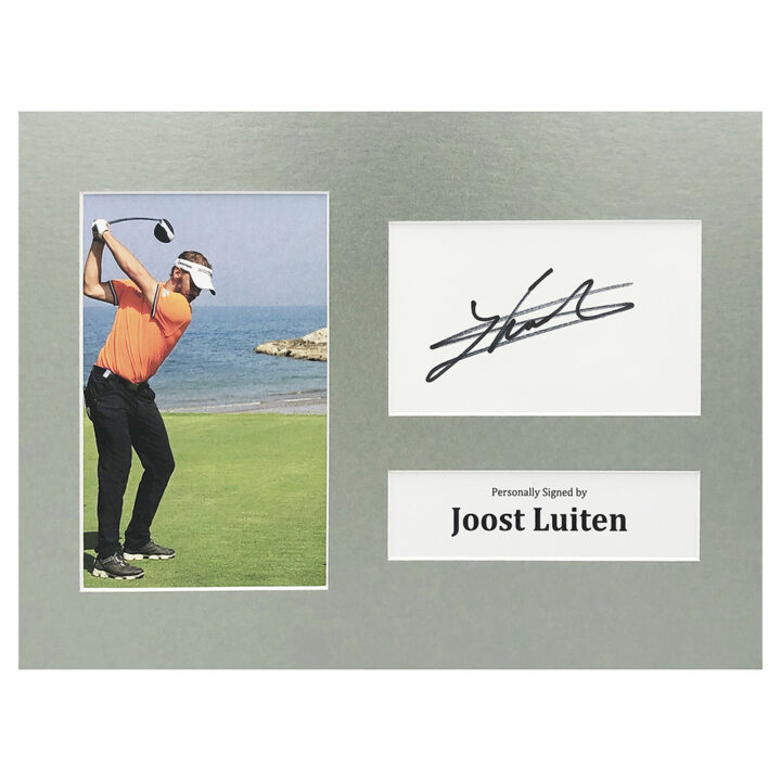 Signed Joost Luiten Photo Display - 12x8 Golf Icon