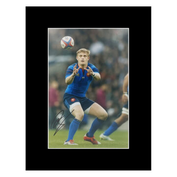 Signed Jules Plisson Photo Display 16x12 - France Rugby Icon