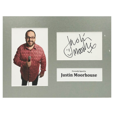 Signed Justin Moorhouse Photo Display - 12x8 TV Icon