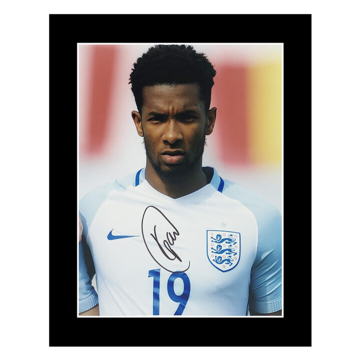 Signed Kasey Palmer Photo Display - 12x10 England Icon