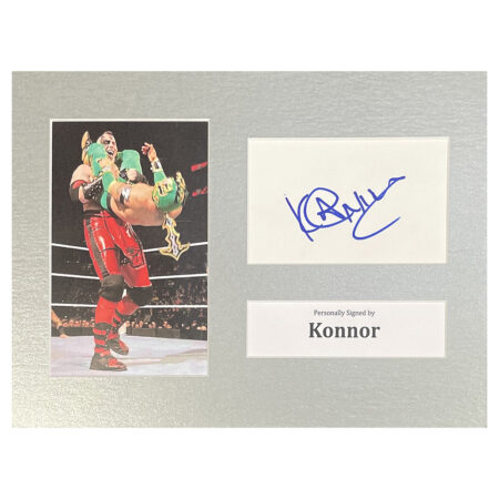 Signed Konnor Photo Display - 12x8 Wrestling Icon