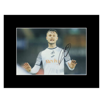 Signed Liam Cullen Photo Display – 16×12 Swansea City Autograph