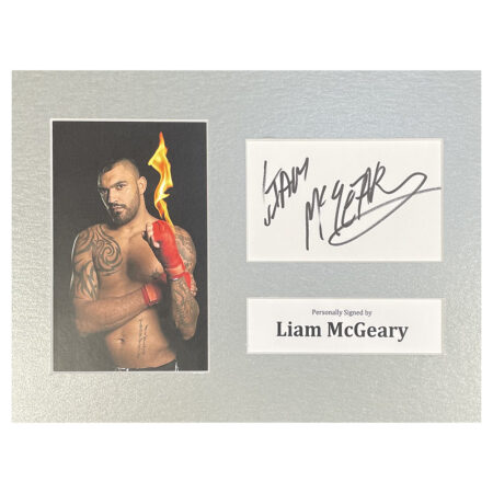 Signed Liam McGeary Photo Display - 12x8 UFC Icon