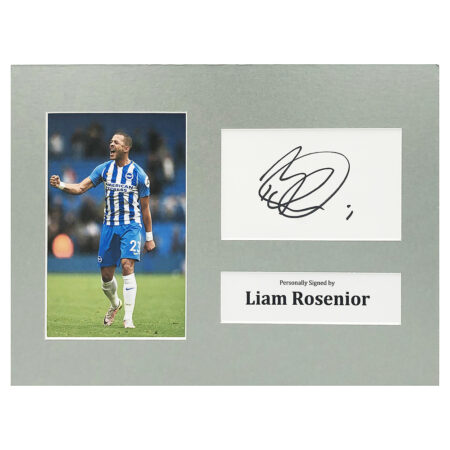 Signed Liam Rosenior Photo Display - 12x8 Brighton Icon