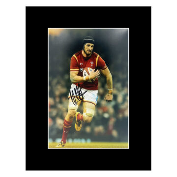 Signed Luke Charteris Photo Display 16x12 - Wales Rugby Icon