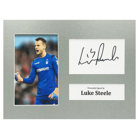 Signed Luke Steele Photo Display - 12x8 Nottingham Forest Icon