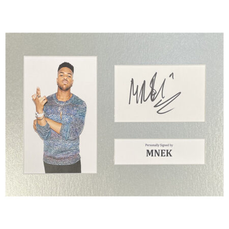 Signed MNEK Photo Display - 12x8 Music Icon