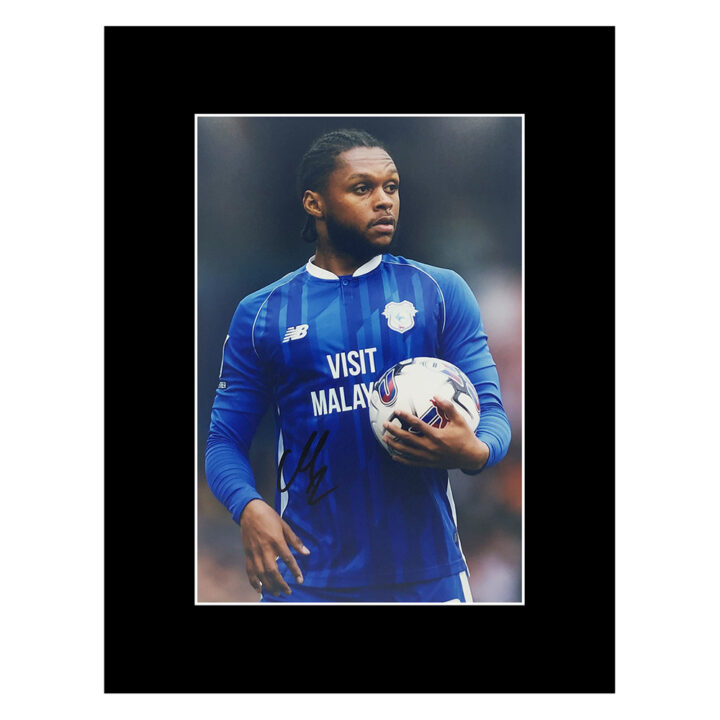 Signed Mahlon Romeo Photo Display - 16x12 Cardiff City Icon