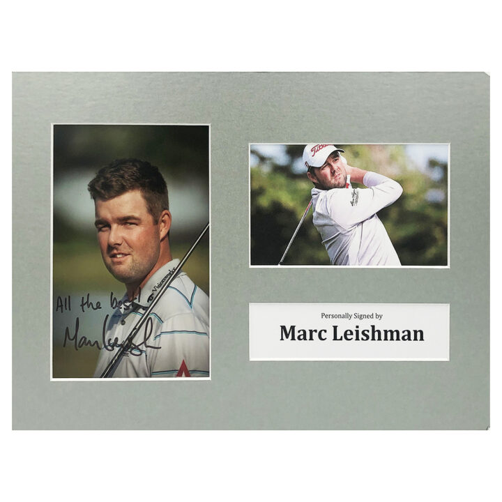 Signed Marc leishman Photo Display - 12x8 Golf Icon