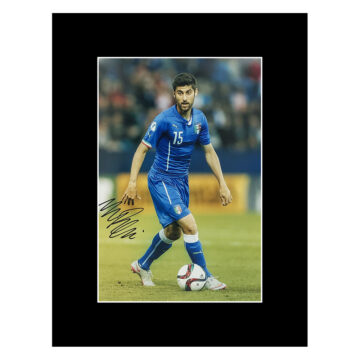 Signed Marco Benassi Photo Display - 16x12 Italy Icon Autograph