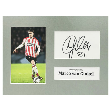 Signed Marco Van Ginkel Photo Display - 12x8 PSV Eindhoven Icon