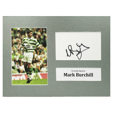 Signed Mark Burchill Photo Display - 12x8 Celtic Icon