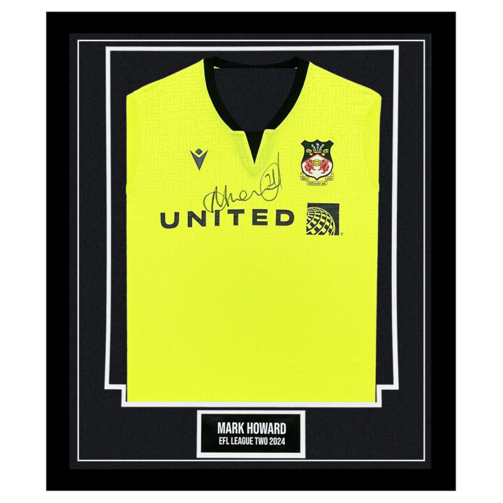 Signed Mark Howard Framed Shirt - EFL League Two 2024