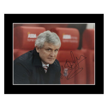 Signed Mark Hughes Photo Display - 12x10 Stoke City Icon