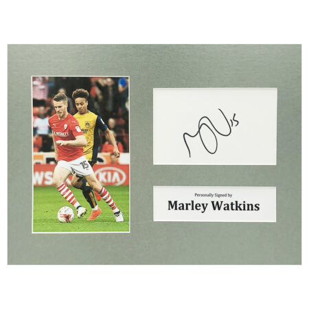 Signed Marley Watkins Photo Display - 12x8 Barnsley Icon