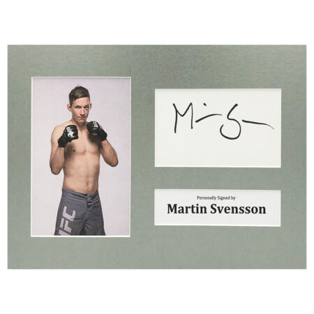 Signed Martin Svensson Photo Display - 12x8 UFC Icon