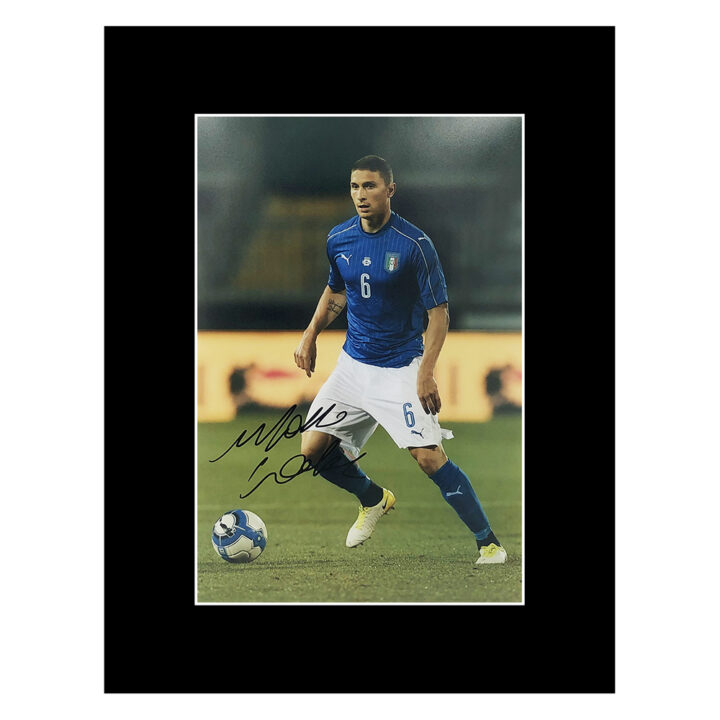 Signed Mattia Caldara Photo Display - 16x12 Italy Icon