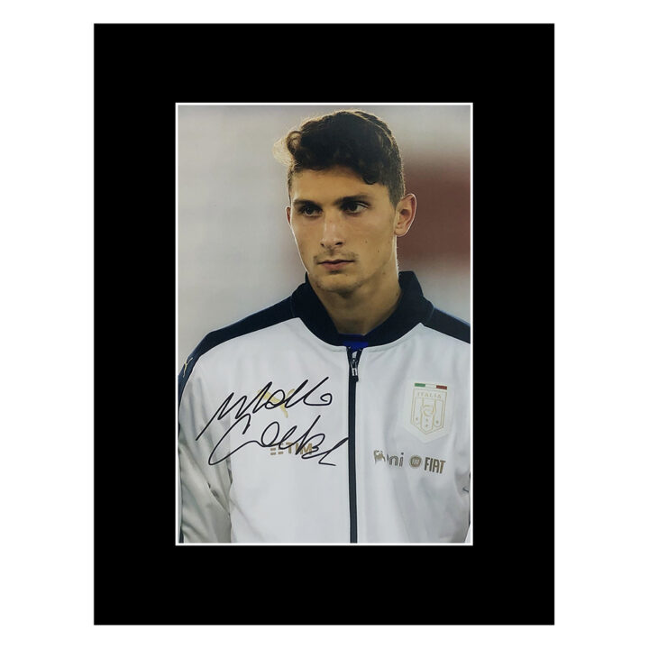 Signed Mattia Caldara Photo Display - 16x12 Italy Icon Autograph