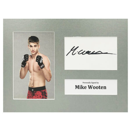 Signed Mike Wooten Photo Display - 12x8 UFC Icon