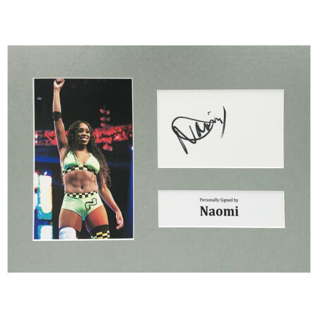 Signed Naomi Photo Display - 12x8 Wrestling Icon