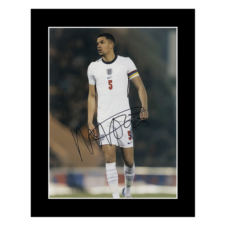 Signed Nathan Wood Photo Display - 12x10 England Autograph