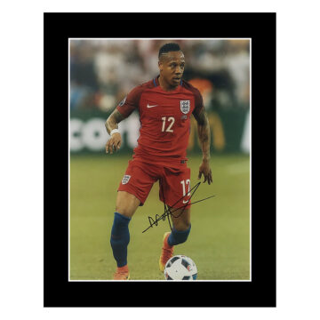 Signed Nathaniel Clyne Photo Display - 12x10 England Autograph