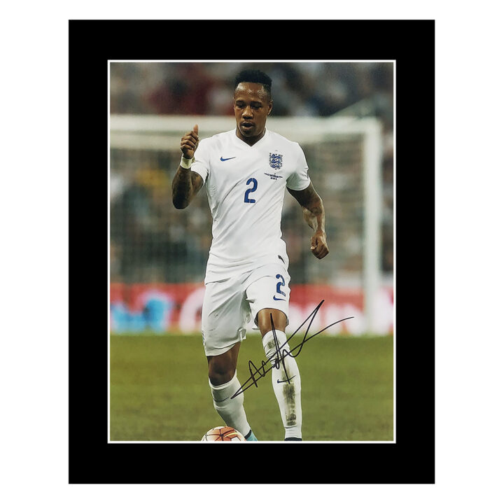 Signed Nathaniel Clyne Photo Display - 12x10 England Icon