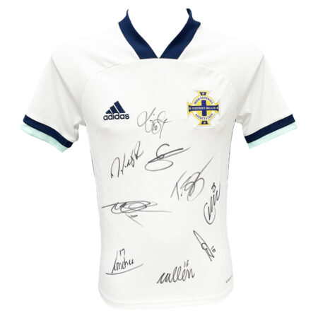 Signed Northern Ireland Away Shirt - Squad Autograph