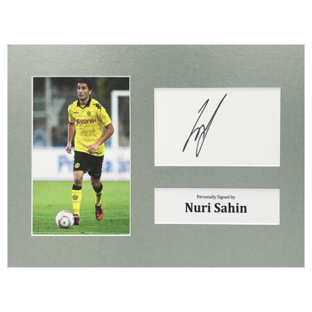 Signed Nuri Sahin Photo Display - 12x8 Borussia Dortmund Icon