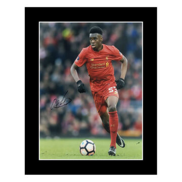 Signed Ovie Ejaria Photo Display - 12x10 Liverpool Icon