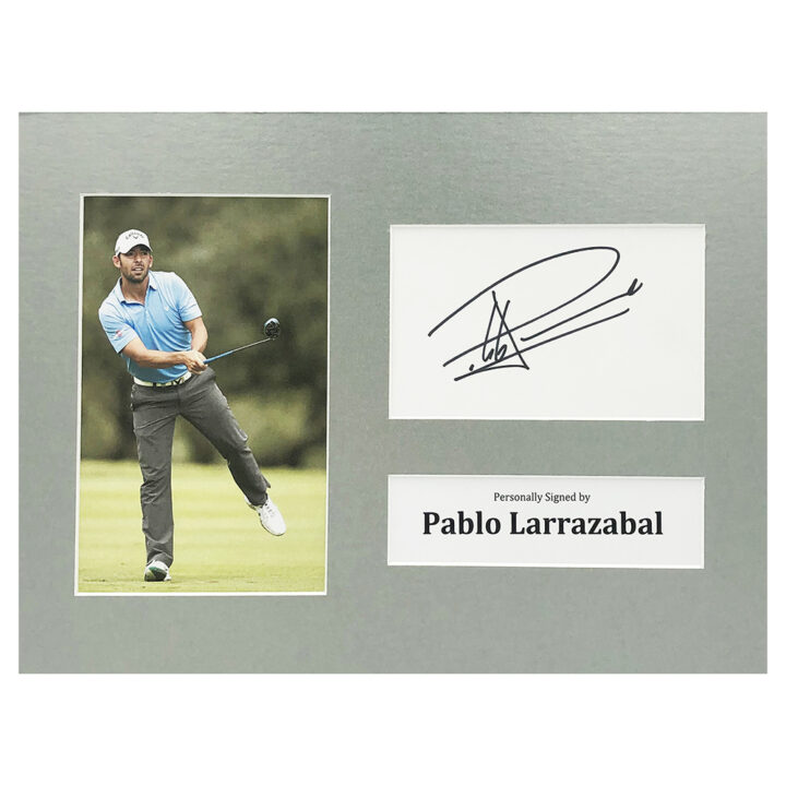 Signed Pablo Larrazabal Photo Display - 12x8 Golf Icon