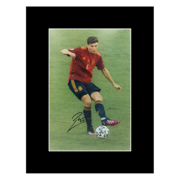 Signed Pau Torres Photo Display - 16x12 Spain Icon