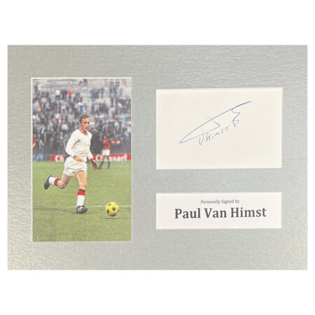 Signed Paul Van Himst Photo Display - 12x8 Belgium Icon