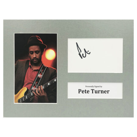 Signed Peter Turner Photo Display - 12x8 Music Icon